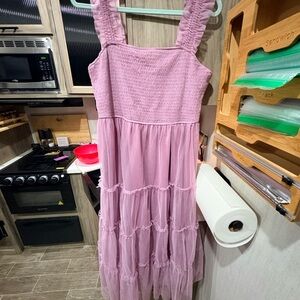 Amazon Pink Maxi Dress